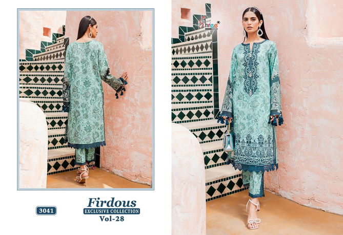 Firdous Exclusive Collection Vol 28 By Shree Jam Cotton Pakistani Suits Wholesale Online